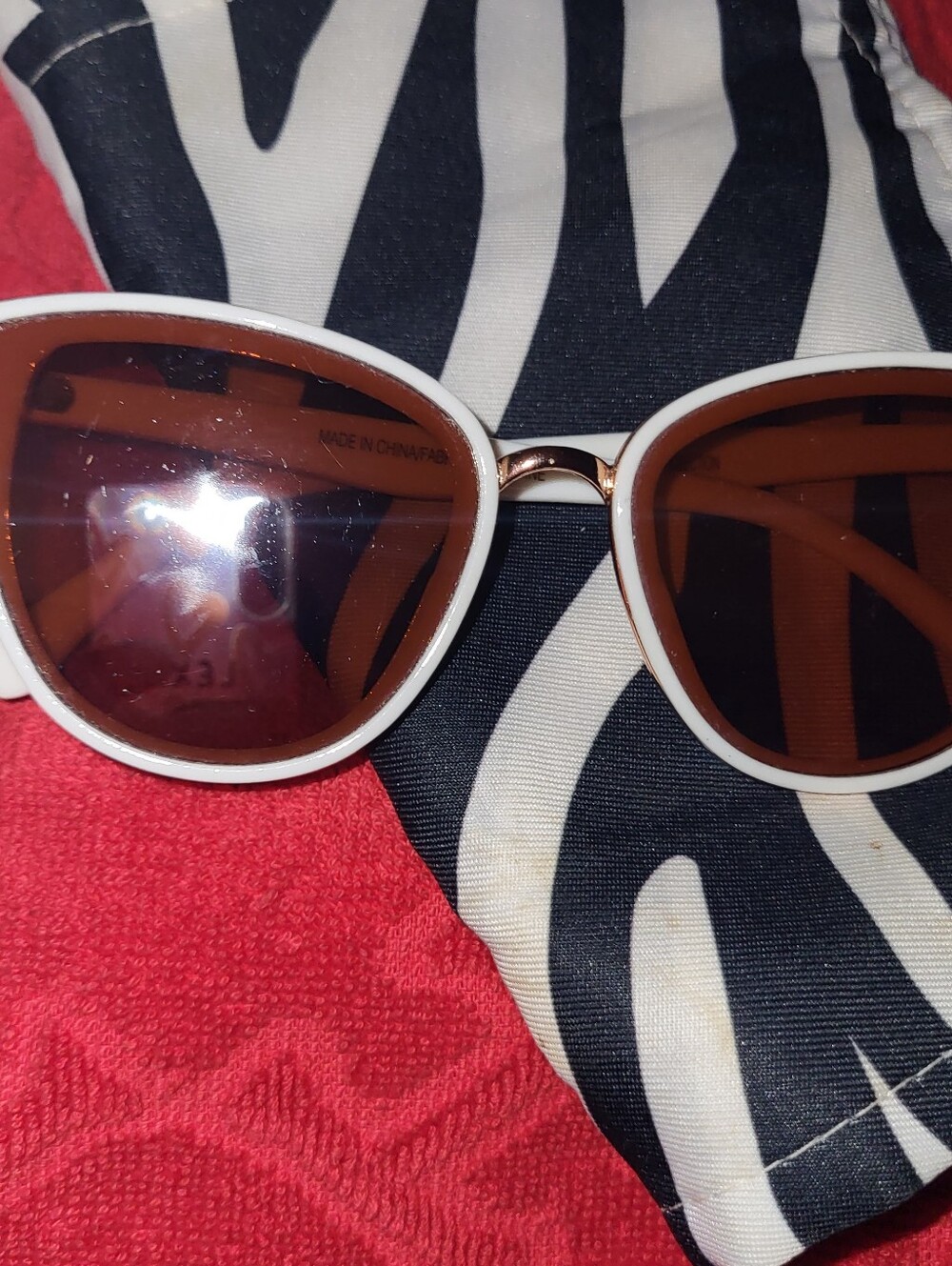 Women's White Sunglasses